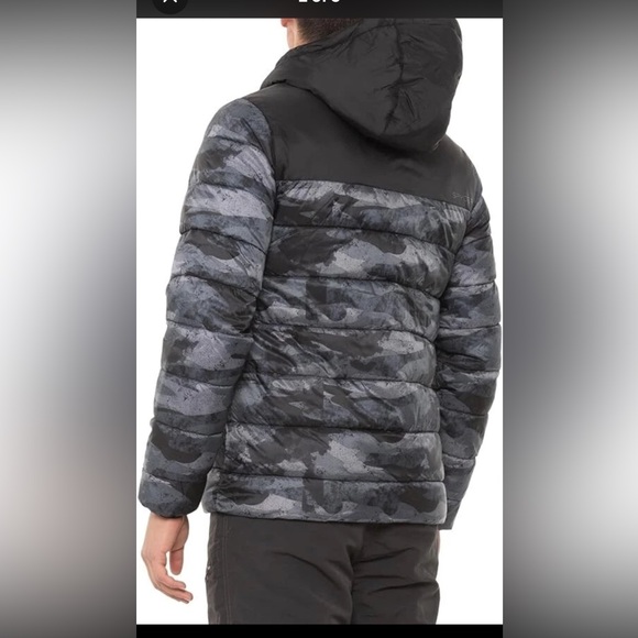 Spyder Men's Black and Gray Patterned Puffer Jacket sz xl - Picture 2 of 10